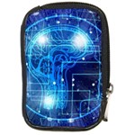 Artificial Intelligence Brain Think Art Compact Camera Leather Case Front