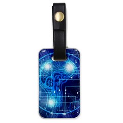 Artificial Intelligence Brain Think Art Luggage Tag (one Side)