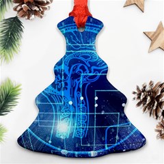 Artificial Intelligence Brain Think Art Ornament (christmas Tree) 