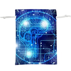 Artificial Intelligence Brain Think Art Lightweight Drawstring Pouch (xl) by Jancukart