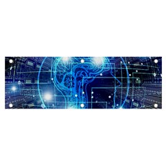 Artificial Intelligence Brain Think Art Banner And Sign 6  X 2 