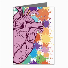 Brain Heart Balance Emotion Art Greeting Cards (pkg Of 8)