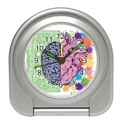 Brain Heart Balance Emotion Art Travel Alarm Clock