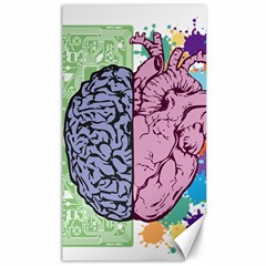 Brain Heart Balance Emotion Art Canvas 40  X 72  by Jancukart