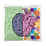 Brain Heart Balance Emotion Art Standard Cushion Case (Two Sides) Front