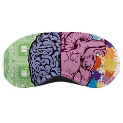 Brain Heart Balance Emotion Art Sleeping Mask