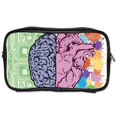 Brain Heart Balance Emotion Art Toiletries Bag (two Sides)