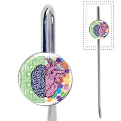 Brain Heart Balance Emotion Art Book Mark