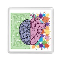 Brain Heart Balance Emotion Art Memory Card Reader (square)