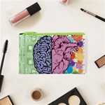 Brain Heart Balance Emotion Art Cosmetic Bag (XS) Front