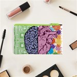 Brain Heart Balance Emotion Art Cosmetic Bag (XS) Back