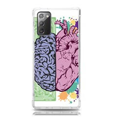 Brain Heart Balance Emotion Art Samsung Galaxy Note 20 Tpu Uv Case by Jancukart