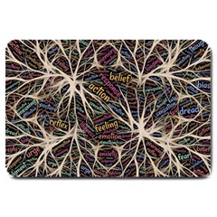 Mental Human Experience Mindset Art Large Doormat by Jancukart