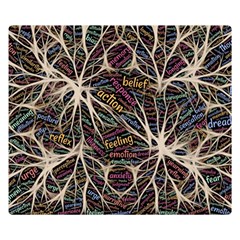 Mental Human Experience Mindset Art One Side Premium Plush Fleece Blanket (small) by Jancukart