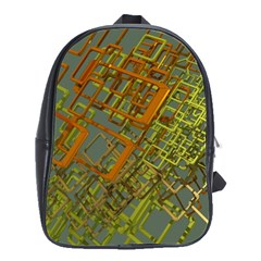 Art 3d Windows Modeling Dimension School Bag (large) by Ravend