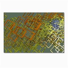 Art 3d Windows Modeling Dimension Postcards 5  X 7  (pkg Of 10) by Ravend