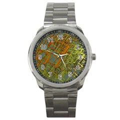 Art 3d Windows Modeling Dimension Sport Metal Watch by Ravend