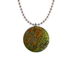 Art 3d Windows Modeling Dimension 1  Button Necklace by Ravend