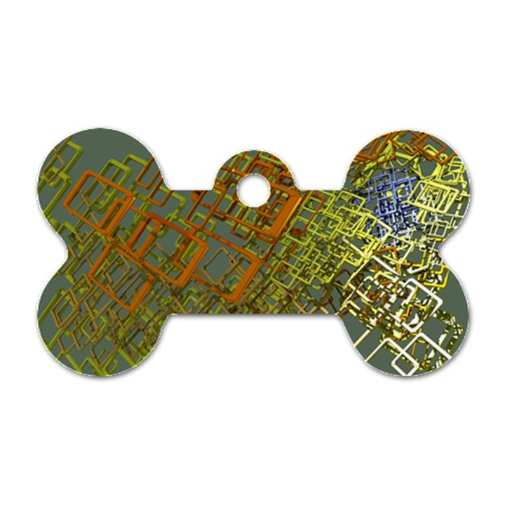 Art 3d Windows Modeling Dimension Dog Tag Bone (One Side)