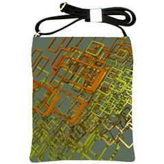 Art 3d Windows Modeling Dimension Shoulder Sling Bag by Ravend