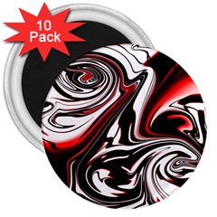 Modern Art Design Fantasy Surreal 3  Magnets (10 Pack)  by Ravend