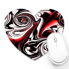 Modern Art Design Fantasy Surreal Heart Mousepad by Ravend