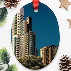 Puerto Madero Cityscape, Buenos Aires, Argentina Ornament (oval)