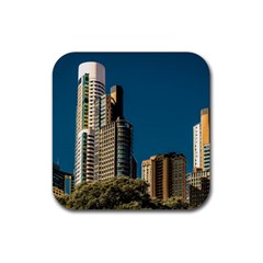 Puerto Madero Cityscape, Buenos Aires, Argentina Rubber Coaster (square) by dflcprintsclothing