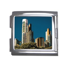 Puerto Madero Cityscape, Buenos Aires, Argentina Mega Link Italian Charm (18mm) by dflcprintsclothing