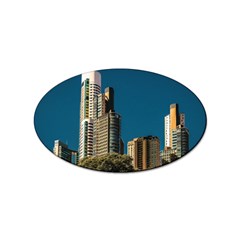 Puerto Madero Cityscape, Buenos Aires, Argentina Sticker (oval) by dflcprintsclothing