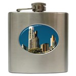 Puerto Madero Cityscape, Buenos Aires, Argentina Hip Flask (6 oz) Front