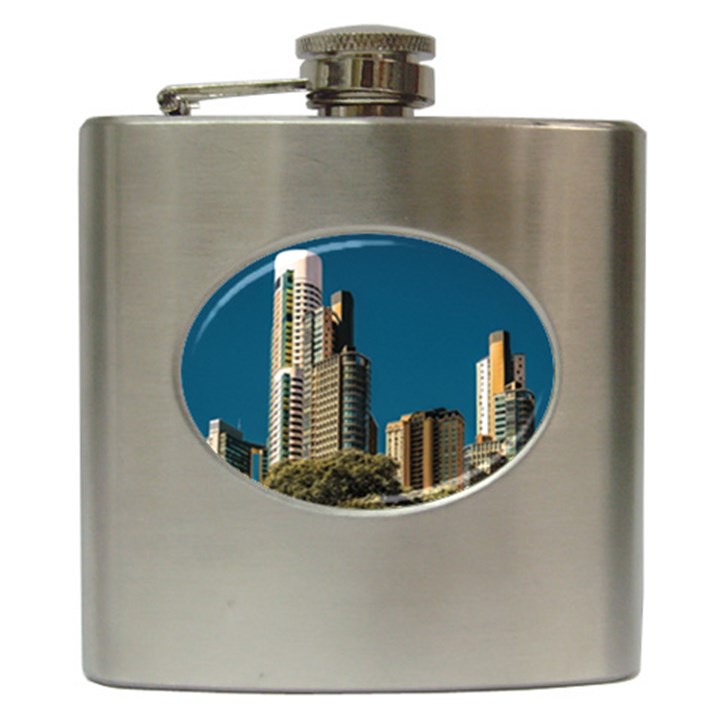 Puerto Madero Cityscape, Buenos Aires, Argentina Hip Flask (6 oz)