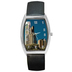 Puerto Madero Cityscape, Buenos Aires, Argentina Barrel Style Metal Watch by dflcprintsclothing