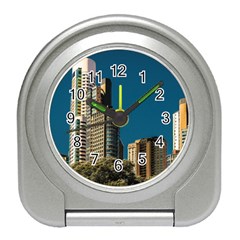 Puerto Madero Cityscape, Buenos Aires, Argentina Travel Alarm Clock by dflcprintsclothing