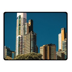 Puerto Madero Cityscape, Buenos Aires, Argentina One Side Fleece Blanket (small) by dflcprintsclothing