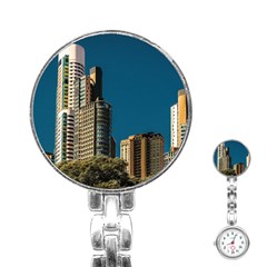 Puerto Madero Cityscape, Buenos Aires, Argentina Stainless Steel Nurses Watch by dflcprintsclothing