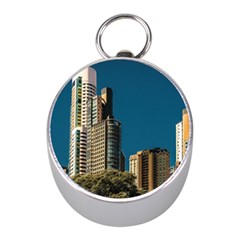 Puerto Madero Cityscape, Buenos Aires, Argentina Mini Silver Compasses by dflcprintsclothing