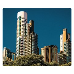 Puerto Madero Cityscape, Buenos Aires, Argentina Premium Plush Fleece Blanket (small) by dflcprintsclothing