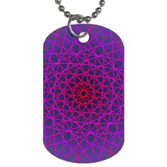 Geometric Pattern-line Art Dog Tag (one Side) by Ravend