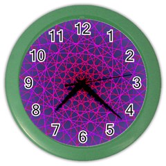 Geometric Pattern-line Art Color Wall Clock by Ravend