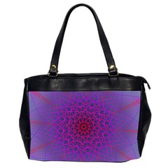 Geometric Pattern-line Art Oversize Office Handbag (2 Sides) by Ravend