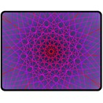 Geometric Pattern-line Art One Side Fleece Blanket (Medium) 60 x50  Blanket Front