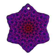 Geometric Pattern-line Art Snowflake Ornament (two Sides) by Ravend