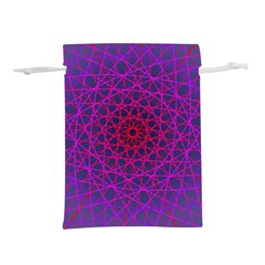 Geometric Pattern-line Art Lightweight Drawstring Pouch (l) by Ravend