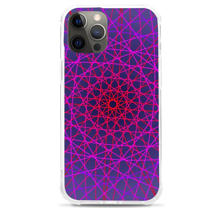 Geometric Pattern-line Art iPhone 12 Pro max TPU UV Print Case