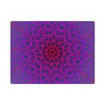 Geometric Pattern-line Art One Side Premium Plush Fleece Blanket (Mini) 35 x27  Blanket Front