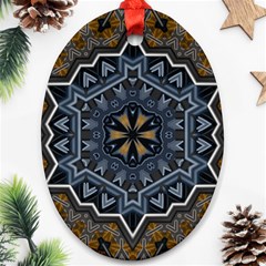 Rosette Mandala Ornament Wallpaper Ornament (Oval)