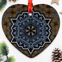 Rosette Mandala Ornament Wallpaper Ornament (Heart)