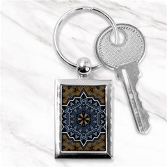 Rosette Mandala Ornament Wallpaper Key Chain (Rectangle)