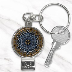 Rosette Mandala Ornament Wallpaper Nail Clippers Key Chain